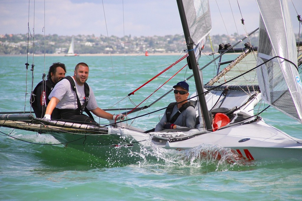 Yamaha 1 - 18ft Skiffs, Auckland January 13, 2013 © Richard Gladwell www.photosport.co.nz